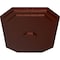 Ekena Millwork Felix Ceiling Medallion, Hand-Painted Antique Copper, 25 1/4"W x 17 1/4"H x 1 3/4"P CM25FEACS - alternate 2